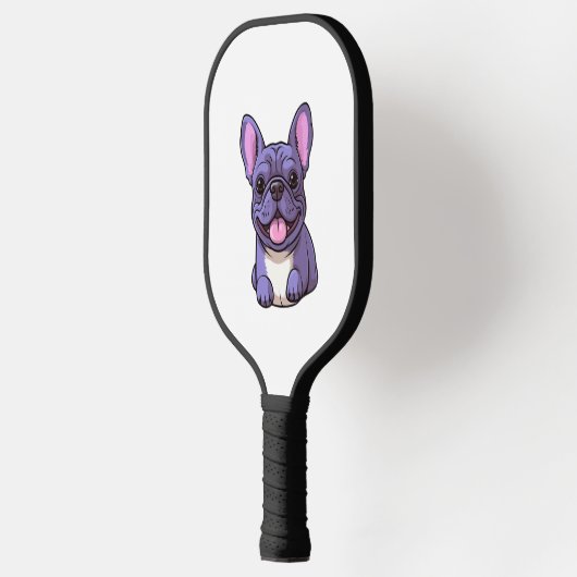 Lila Franse Bulldog Pickleball Paddle (Links)