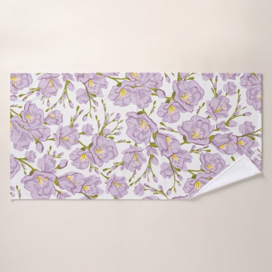 Lila Freesia Badhanddoek (Badhanddoek)