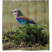 Lila gebrande rolgordijn douchegordijn (Voorkant)