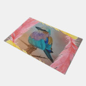 Lila gebrande roller deurmat (Schuin)