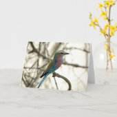 Lila gebrande roller kaart (Gele Bloem)