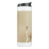 Lila gebrande roller thermosbeker (Gedraaid links)