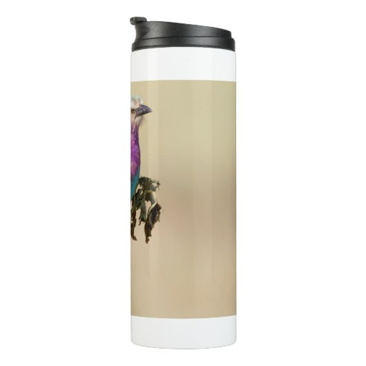 Lila gebrande roller thermosbeker (Geroteerd rechts)