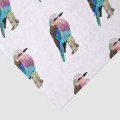 Lila gebrande rolvogel tissuepapier (Detail)