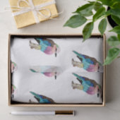 Lila gebrande rolvogel tissuepapier (Geschenk)