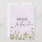 Lila Gele Bloemen Bedoeld Voor Het Vrijgezellenfee Kaart (Achterkant)