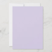 Lila Gele Ranunculus Sage Bruiloft Kaart (Achterkant)