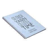 Lila Geometrisch Patroon Aangepast snijdenblad Notitieboek (Rechterzijde)