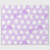 Lila geometrisch patroon cadeaupapier (Vlak)