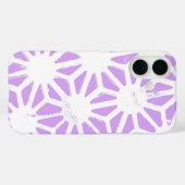 Lila geometrisch patroon Case-Mate iPhone case (Achterkant (horizontaal))
