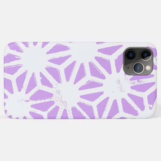 Lila geometrisch patroon Case-Mate iPhone case (Achterkant (horizontaal))