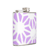 Lila geometrisch patroon heupfles (Rechts)