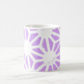 Lila geometrisch patroon koffiemok (Center)