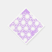 Lila geometrisch patroon servet (Hoek)