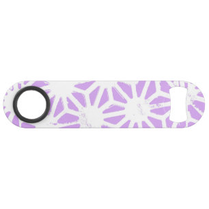 Lila geometrisch patroon speed flessenopener