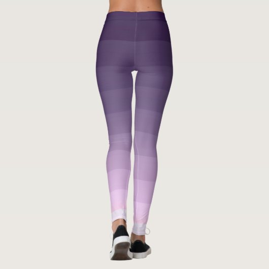 Lila, gestreept leggings (Achterkant)