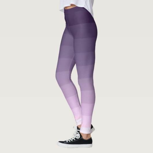 Lila, gestreept leggings (Links)