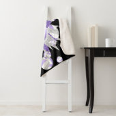 lila gierig volleyballen en sterren sherpa deken (In situ)