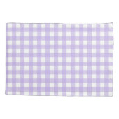 Lila Gingham Kussensloop (Achterkant-Links)