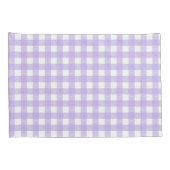 Lila Gingham Kussensloop (Achterkant-Rechts)