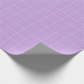 Lila gingham-pakpapier cadeaupapier (Hoek)