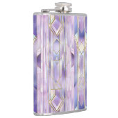 Lila Glas in lood Elegantie Heupfles (Rechts)