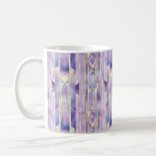 Lila Glas in lood Elegantie Koffiemok