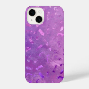Lila glitter iPhone 14 hoesje
