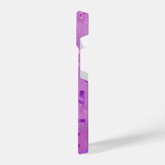 Lila glitter iPhone hoesje (Linkerkant)