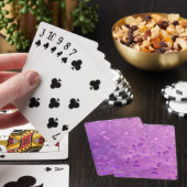 Lila glitter pokerkaarten (Insitu)