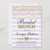 Lila Gold Bridal Brunch nodigt Kaarten Mimosa uit (Voorkant)