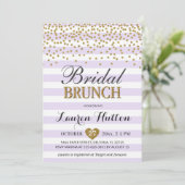 Lila Gold Bridal Brunch nodigt Kaarten Mimosa uit (Staand voorkant)