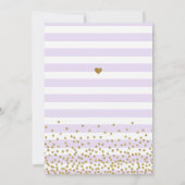 Lila Gold Bridal Brunch nodigt Kaarten Mimosa uit (Achterkant)