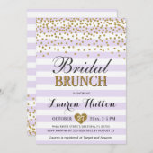 Lila Gold Bridal Brunch nodigt Kaarten Mimosa uit (Voorkant / Achterkant)