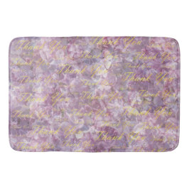 lila, goud, zilver, dankjewel, bloemen, bloemen, b badmat