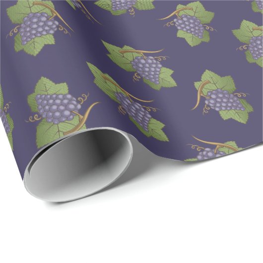 Lila grafiekpatroon cadeaupapier (Rol Hoek)