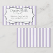 Lila grijs Baby shower Kaarten Paars (Voorkant / Achterkant)