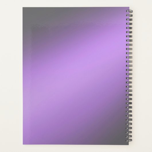 Lila grijs maanlicht ombre effect planner (Achterkant)
