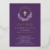 Lila grillen Eerste uitnodiging tot Folie van de g (Voorkant)