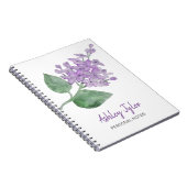  Lila grilly, schattig gepersonaliseerd Notitieboek (Rechterzijde)