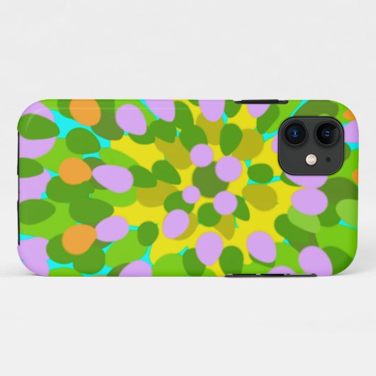 Lila, groen en citroen abstract Case-Mate iPhone case (Achterkant (horizontaal))