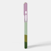 Lila Groen Geometrische kleurenblok Gepersonalisee Case-Mate iPhone Case (Achterkant / Links)
