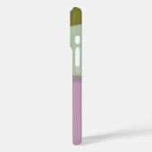 Lila Groen Geometrische kleurenblok Gepersonalisee Case-Mate iPhone Case (Achterkant / Links)