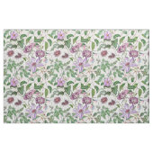 Lila Groen Wit Botanische Bloemen Stof (Fat Quarter)