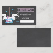 Lila Guitar Rock a Dag Diaper Raffle versie 2 Informatiekaartje (Voorkant / Achterkant)