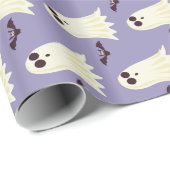 Lila Halloween voor hosts en vlekken Cadeaupapier (Rol Hoek)