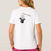 Lila "Happy Easter Iedereen" Liefdevolle konijn T-shirt (Achterkant)