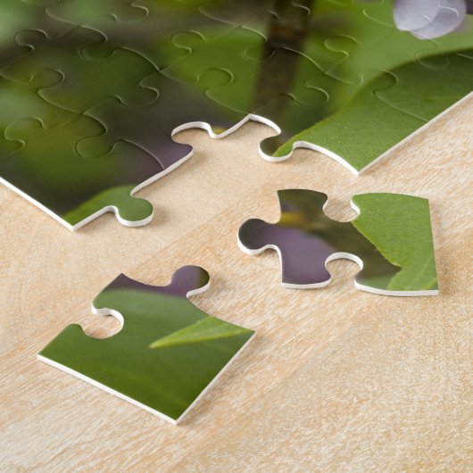 Lila hart en botervliegen Puzzle Legpuzzel (Zijkant)