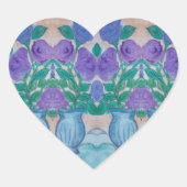 lila hart sticker (Voorkant)