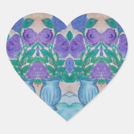 lila hart sticker